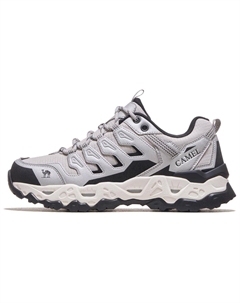 Антискользящие износостойкие низкие треккинговые туфли женские - серебристо-белый микросхемный серый, цвет Silver White Microchip Gray Camel