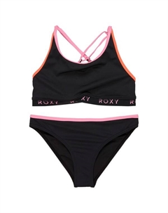 Комплект бикини для девочек с цветными блоками, Anthracite Roxy