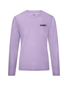 Женская беговая футболка l/s 5.0 - беговая футболка, сиреневый Cep