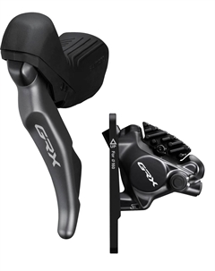 GRX RX820 2x Передний шифтер/тормозная ручка и гидравлический суппорт, Black Shimano