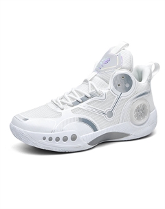 Амортизирующие низкие баскетбольные кроссовки унисекс бело-серые, цвет White Gray Tonybear