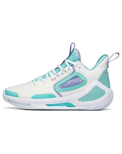 Alien 3 технология Nitrogen износостойкие нескользящие легкие баскетбольные кроссовки мид-топ бежевый белый зеленый Anta