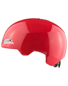 Детский велосипедный шлем, красный Alpina