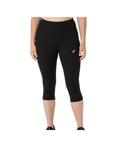 Женские облегающие брюки-капри для бега, черный Asics