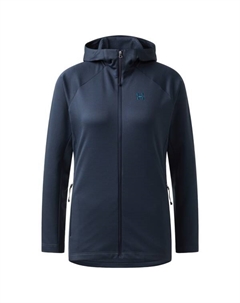 Женская флисовая куртка с капюшоном средней длины, синий Haglöfs