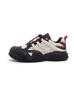 Дышащие противоскользящие и устойчивые к истиранию уличные туфли женские, бежевый/черный/бордовый Camel