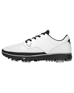 Амортизирующие противоскользящие дышащие низкие мужские гольф-туфли белого цвета, цвет White Callaway