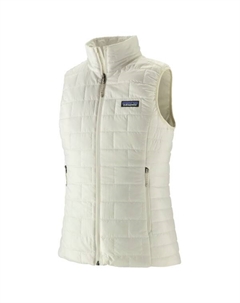 Женский жилет из нано-пуховика - жилет из синтетического волокна, белый Patagonia