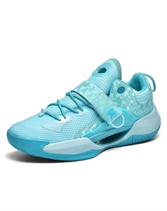 Износостойкие низкие баскетбольные кроссовки унисекс голубого цвета, цвет Cyan Tonybear