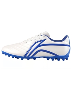 Лининг MG резиновые короткие шипы искусственное поле амортизация антискольжение и износостойкие футбольные бутсы мужские бело-синие Li-ning