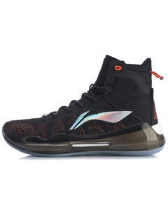 ЛиНинг ЮШуай 13 Boom противоскользящие износостойкие баскетбольные кроссовки мужские черно-оранжевые Li-ning