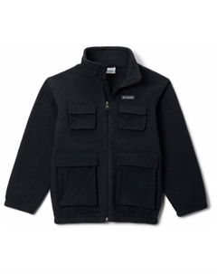 Детская флисовая куртка Jasper Ridge из зернистого флиса с застежкой-молнией на всю длину, черный Columbia
