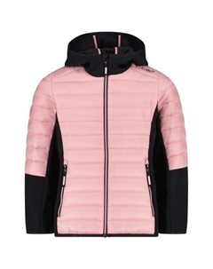 Куртка для девочек с гибридным фиксированным капюшоном - гибридная куртка, розовый Cmp