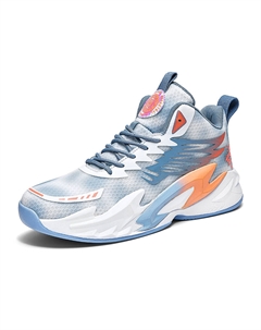 Мидтоп баскетбольные кроссовки унисекс белые светло-голубые, цвет White Light Blue Tonybear