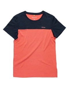 Женская классическая линейная футболка - рубашка из мериносовой шерсти, мультиколор Devold