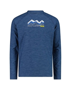 Детская трикотажная футболка д/р - длинный рукав, голубой Cmp