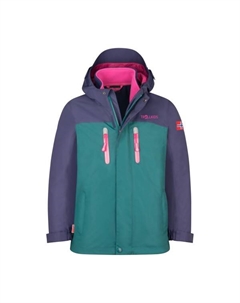Куртка Girl'S Bryggen 3in1 - двойная куртка, мультиколор Trollkids