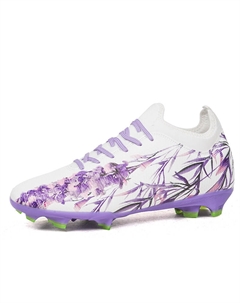 Дышащие футбольные бутсы унисекс бело-фиолетовые, цвет White Purple Tonybear