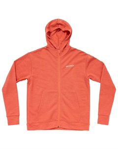 Женская повседневная толстовка с капюшоном на молнии - куртка из мериносовой шерсти, красный Devold