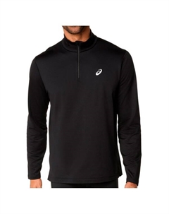Зимний топ Core l/s с застежкой-молнией 1/2 - беговая футболка, черный Asics