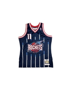 Аутентичная гостевая футболка Mitchell & Ness 'NBA Houston Rockets 02 Yao Ming', темно-синий Mitchell ness