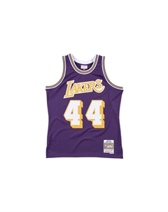 Майка баскетбольная Mitchell & Ness 'NBA Lakers 71 72 Jerry West' Swingman фиолетовая Mitchell ness