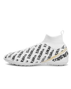 Скользоустойчивые футбольные бутсы унисекс белые для искусственного покрытия, цвет White Turf Double dice