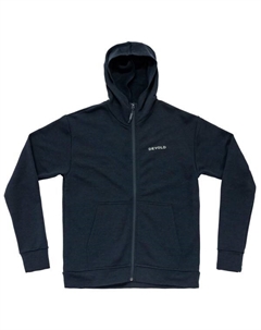 Женская повседневная толстовка с капюшоном на молнии - куртка из мериносовой шерсти, черный Devold