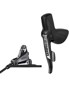 Комплект гидравлических дисковых тормозов Rival 1 и дистанционного рычага для подъемника с тросовым приводом, Black Sram