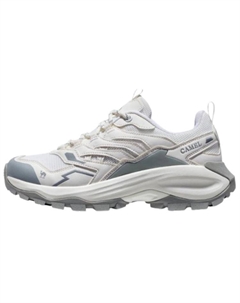 Антискользящие износостойкие низкие треккинговые ботинки унисекс бело-серые, цвет White Gray Camel