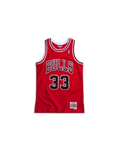 Майка Chicago Bulls выездная 1997-98 Scottie Pippen Swingman красная Mitchell ness