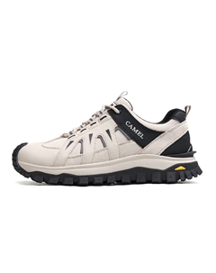 Мужские низкие треккинговые туфли для альпинизма и походов черно-зеленые с меловым оттенком, цвет Chalk/Black Camel