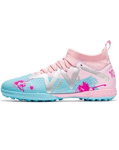 Унисекс футбольные бутсы низкие розовые/белые/серые/белые/неоново-зеленые розовое искусственное покрытие, цвет Pink Turf Kuding