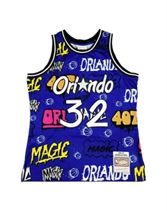 Майка баскетбольная унисекс синяя Mitchell ness