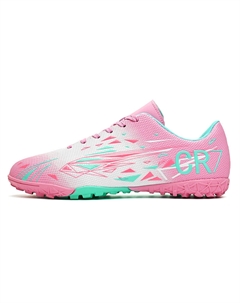 Унисекс футбольные бутсы низкие розово-белые лунно-черные синие розовый газон, цвет Pink Turf Kuding