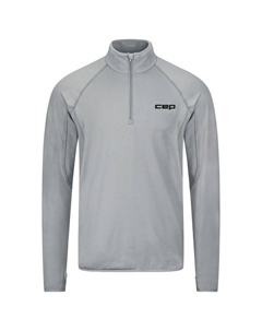 Футболка для бега Core Run Thermal Zip L/S, серый Cep