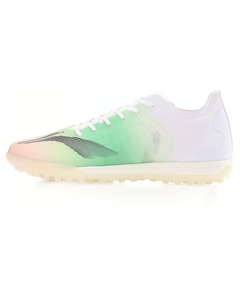 ЛиНинг ТФ резиновые сломанные шипы для зала с амортизацией, противоскользящие и износостойкие футбольные бутсы мужские бело-зеленые Li-ning