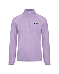 Женская термофутболка Core Run с застежкой-молнией L/S - для бега, сиреневый Cep