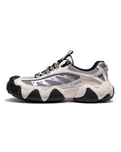 Прочные дышащие низкие треккинговые туфли мужские экрю/черный, цвет Ecru/Black Camel