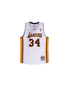 Майка баскетбольная Mitchell & Ness NBA Alternate 'Lakers 2002 Shaquille O'Neal' белая Mitchell ness