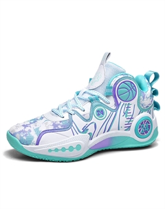 Мид-топ баскетбольные кроссовки унисекс бело-зеленые, цвет White Green Tonybear