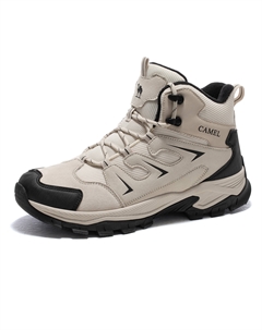Женские противоскользящие износостойкие высокие походные ботинки бежевые, цвет Beige Camel