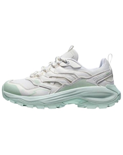 Антискользящие износостойкие низкие треккинговые ботинки унисекс бело-зеленые, цвет White/Green Camel