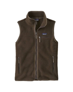 Женский ретро-жилет из ворса - флисовый жилет, коричневый Patagonia