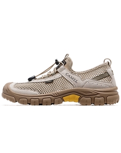 Антискользящие износостойкие низкие походные туфли мужские - песочные, цвет Sand Camel