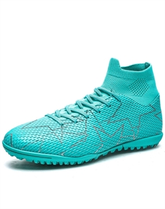 Унисекс футбольные бутсы мидтоп бело-черно-синие, цвет Blue Tonybear