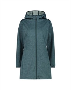 Женская парка с фиксированным капюшоном - куртка софтшелл, зеленый Cmp