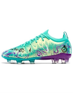 Унисекс футбольные бутсы низкие розовые желтые золотые зеленые с зелеными длинными шипами, цвет Green Long Stud Kuding