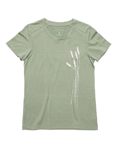 Женская футболка премиум-класса Oats - рубашка из шерсти мериноса, Fog Devold