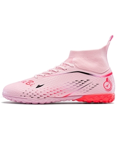 Искусственное и натуральное покрытие противоскользящие и износостойкие футбольные бутсы унисекс розовые, цвет Pink Turf Kuding